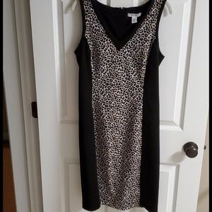 White House Black Market leopard print dress
